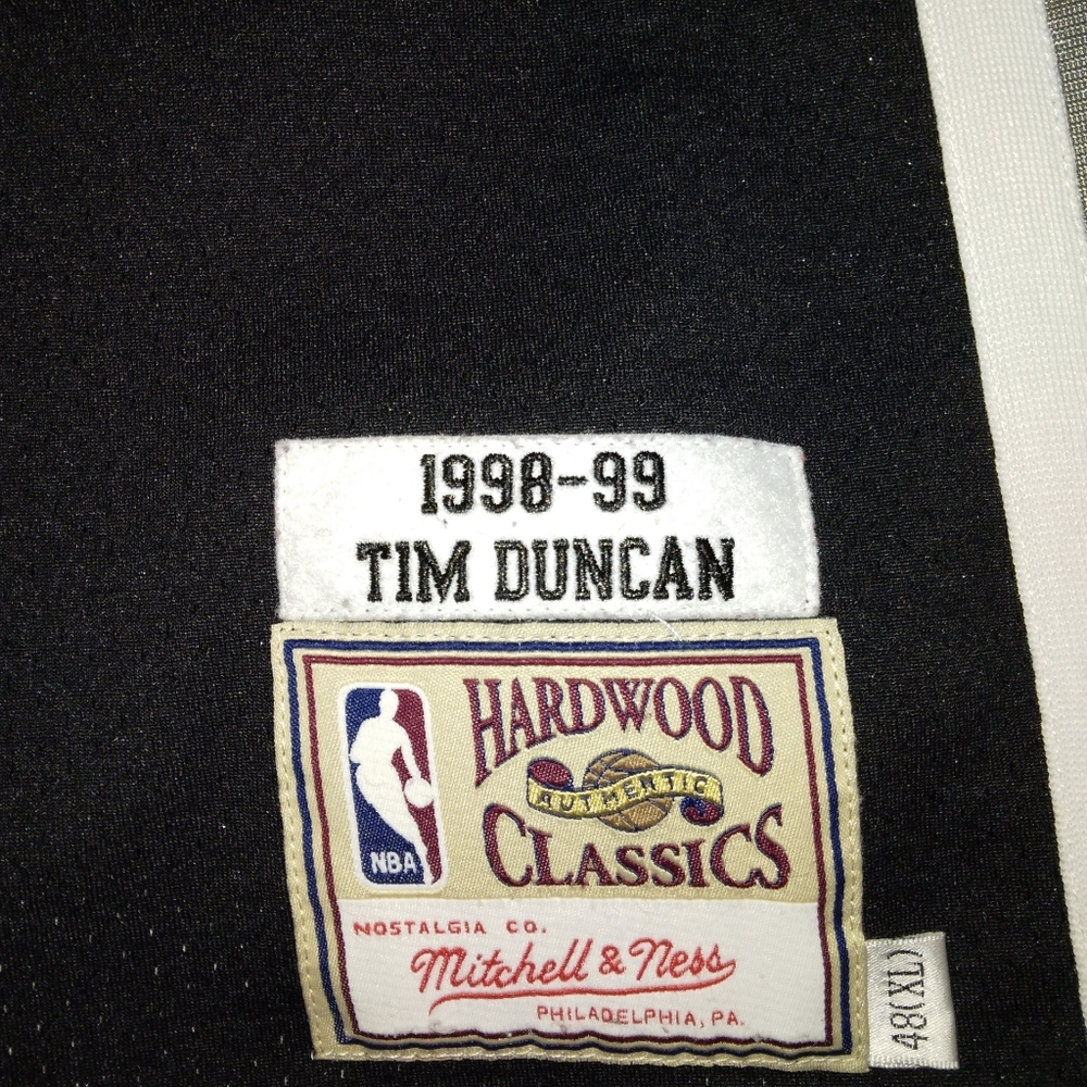 Mitchell & Ness Authentic Tim Duncan Playoff Jers… - image 4